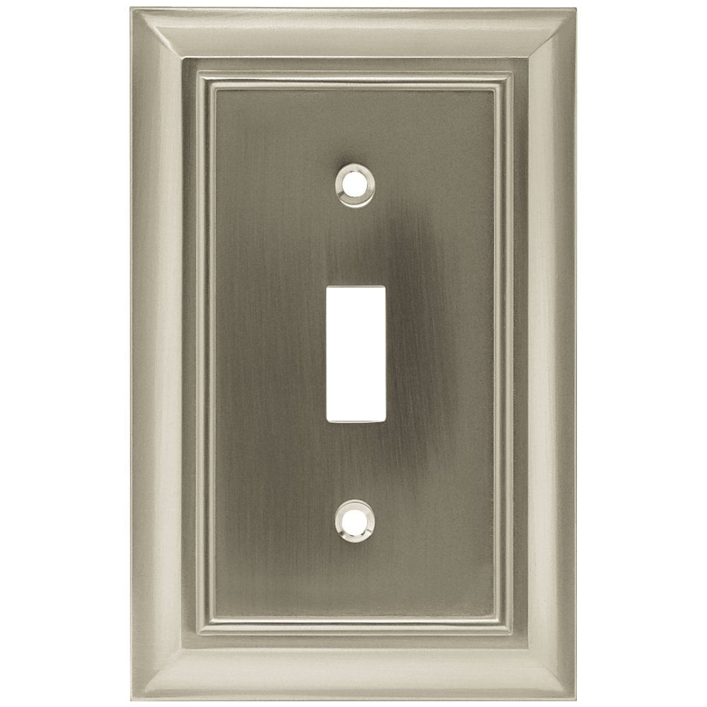 Brainerd 64219 Architectural Single Toggle Switch Wall Plate/Switch Plate/Cover Flat Black 