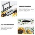 thumbnail image 5 of Disketp Sunflowers Leaves And Birds Elastic Travel Luggage Cover Travel Suitcase Protective Cover For Trunk Case Apply To 18''-32'' Suitcase Cover (Luggage not included)-Small, 5 of 9