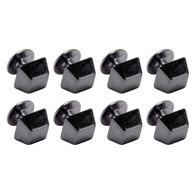 Trapezoid Rivet 8mm Zinc Alloy Decorative Rivets Set 30 Sets Screws Handbags Shoes Clothing