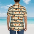 thumbnail image 6 of Balery Funny Chicken Print Men's Hawaiian Shirts Short Sleeve Beach Shirt Relaxed Fit Vacation Button Down Shirts-XX-Large, 6 of 9