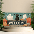 thumbnail image 4 of 1 Pcs 2D Flat License Plate Covers & Frames, Halloween Welcome For Decorative Front, Waterproof For Decoration Aluminum License Plate Covers & Frames Cover For Men Women, 12" X 6", 4 of 6