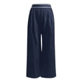 thumbnail image 5 of GPOECD Yoga Pants for Women Effortless Wide Leg Joggers with Slim Fit and Seamless Comfort Versatile Casual Trousers for Yoga and Daily Wear Wide Leg Sweatpants Navy,L, 5 of 8