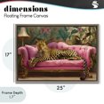 thumbnail image 4 of Stupell Industries Art Deco Exotic Lounging Leopard Brown Floating Frame Canvas Art, 25 x 17, by Tina LeCour, 4 of 8