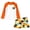 Orange, variant on 2 Piece Boys Swimsuit Set Kids Zipper Long Sleeve Rash Guard with Swim Trunks Bathing Suit Swimwear for Boys 7-12T
