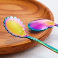thumbnail image 2 of 8 Pieces Flower Spoon Coffee Teaspoon Set Stainless Steel Tableware Creative Sugar Spoon Tea Spoon Stir Bar Spoon Stirring Spoon, 8 Different Patterns, 2 of 7