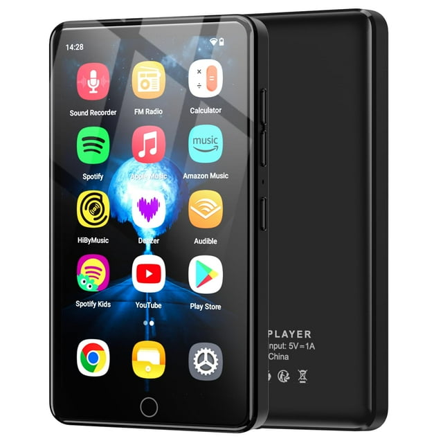 Reproductor MP3 AHENOD 96 GB Android 13 13 MP Bluetooth WiFi 4.02"