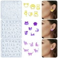 thumbnail image 2 of Stylish Cats Earring Creation Silicone Mould for Unique Styles Enthusiasts, 2 of 14