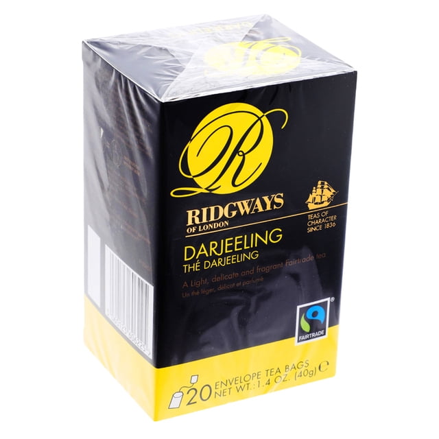 Te Ridgways Fairtrade Darjeeling tea 20 tés Ridgways Caja con 20 sobres de té