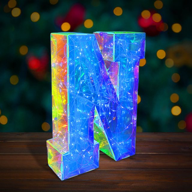 Sokhug Colorful LED Letter Lights, Light Up Letters Sign Decoration for Halloween Wedding/Birthday Party Christmas Lamp Home Bar Decor(Battery Powered and Usb Charging)