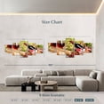 thumbnail image 4 of Elephant Stock Red Wine Picnic Wall Art - Horizontal Multi Panel Canvas - Cafe & Restaurant Wall Decor - Food And Drink Multi Panel - Orange And Green Decor - 80" x 36", 4 of 8