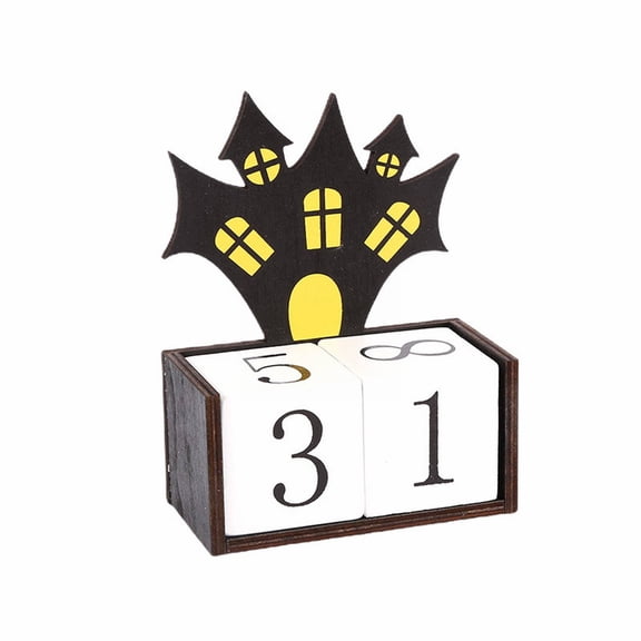 Clearance Halloween Decor Under $6 Countdown: Halloween Party Decor Calendar With & Pumpkin Festive Decoration Accessories,1PC
