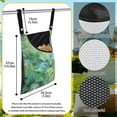 thumbnail image 6 of ZIATUBLE Palm Leaves Clothespin Storage Bag Reusable Laundry Clothes Pin Holder with Large Opening Hanging Can Storage Organizer Pantry Easy to Clean Clothes Pin Bag for Outside, 6 of 7