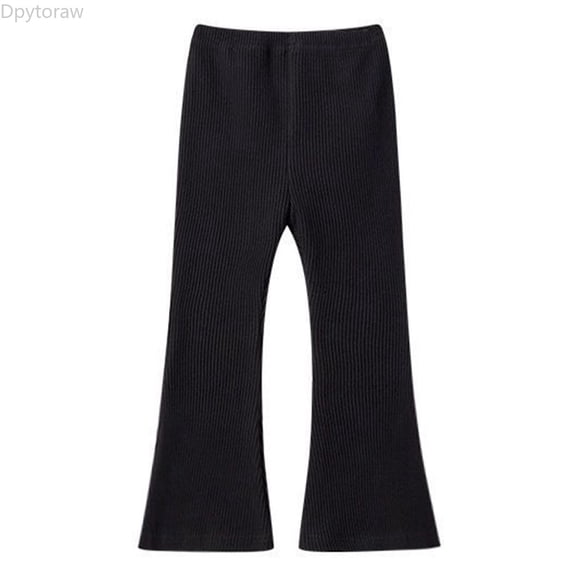 Dpytoraw Girls Knit Flare Leggings Warm High Waisted Athletic Bell Bottom Pants for Kids Size 100/3