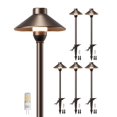 thumbnail image 1 of Iluminación de paisaje PARTPHONER de bajo voltaje 12 V, paquete de 6 unidades de aluminio, 1 of 7