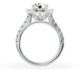 thumbnail image 6 of Unique Moments Lab Grown 2.50 ct Diamond Engagement Ring Round Halo Solitaire 10K White Gold, 6 of 7