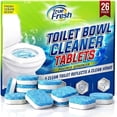 thumbnail image 2 of Toilet Bowl Cleaner Tablets 26 Pack Deodorizer & Septic Safe Deep Cleaning, Odor Eliminator, Stain Remover for Long-Lasting Freshness Fresh Ocean Scent, 2 of 4