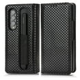 thumbnail image 2 of Luxury PU Leather Wallet For Galaxy Z Fold 3, Folio Premium Leather Phone Case with Kickstand Card Holder Magnetic Flip Shockproof Protective Cover for For Samsung Galaxy Z Fold 3, Black, 2 of 6