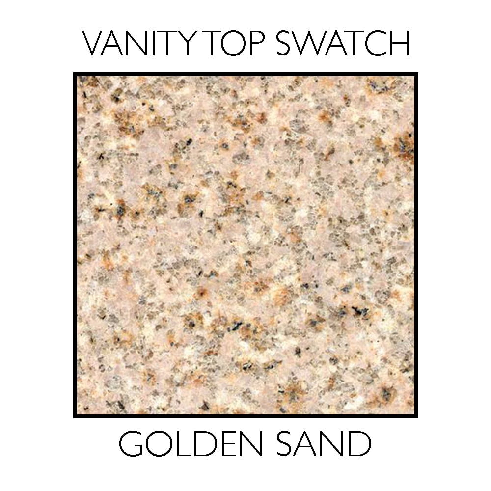 25-Inch by 22-Inch Design House 552463 Granite Vanity Top//Single Bowl Golden Sand