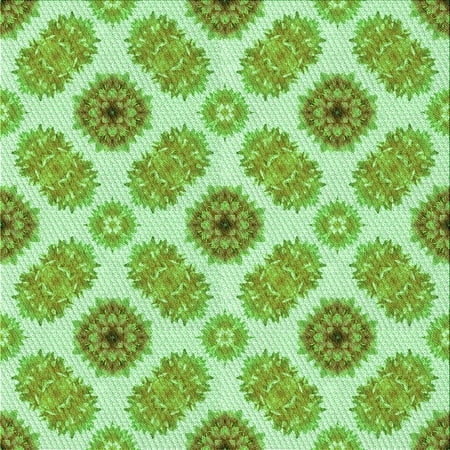 

Ahgly Company Indoor Square Patterned Pastel Green Area Rugs 5 Square