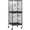 Black, variant on Large Bird Cage 55 Tall with 1.7 ft Width for Wingspan, Multi-Door Aviary for Canary Finch Conure, Light Blue Steel