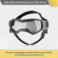 thumbnail image 2 of Gafas protectoras para perros con protección UV para perros de razas pequeñas y medianas, a prueba de viento y antivaho, para motocicletas, color rosa, talla M, 2 of 5