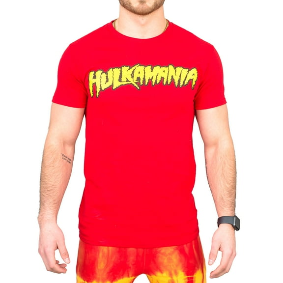 Wrestler Hogan Adult Mens T-Shirt Tee Halloween Costume Cosplay