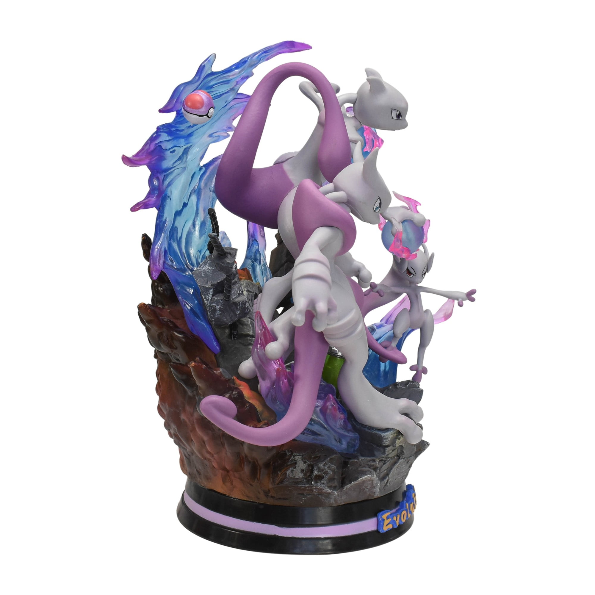 Evolution of Mewtwo Mega X & Mega Y - Pokemon Resin Statue - EGGS Studios  [In Stock]