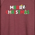thumbnail image 3 of Peanuts - Merry Christmas Stacked - Women's Lightweight French Terry Long Sleeve Shirt, 3 of 6