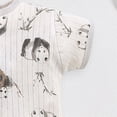 thumbnail image 6 of Baby Onesies Boy Baby Rompers Summer Newborn High Stretch Solid Color Breathable Cotton With Front Button Closure, 6 of 8