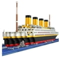 thumbnail image 1 of Micro Mini Blocks Titanic Model Building Set with 2 Figure  1860 Piece Mini Bricks Toy  Gift for Adults and Kids, 1 of 6