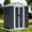 Grey Apex Roof, variant on 5x3 ft Pent Roof Grey Outdoor Tool Bike Storage Garden Shed Tool House