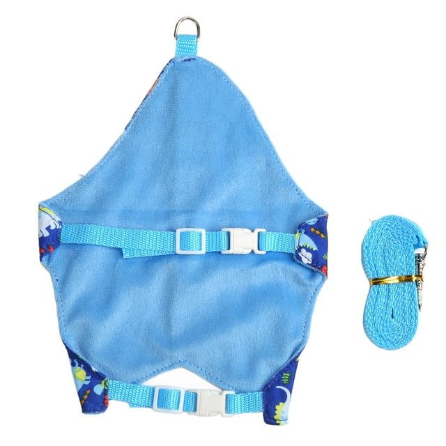 Pet Clothes Leash, Bunny Pet Clothes Four Seasons Available Dinosaur Pattern Polyester Flannel Regulable Strap For Parties S,M