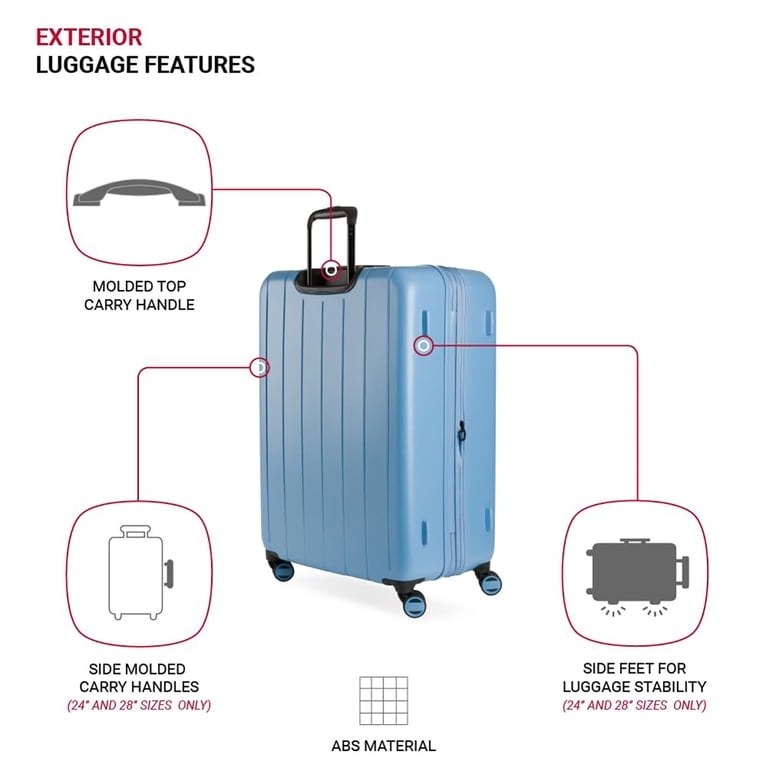 Swiss Gear Wanderlust Pro Lightweight Expandable Spinner, Light