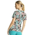 thumbnail image 5 of Cherokee Prints Scrubs Top For Women Mock Wrap Print CK688, M, Loving Tropic, 5 of 5