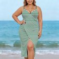 thumbnail image 4 of Beach Cover Ups for Women Sarong Adjustable Strap Sheer Draped High Side Slit Solid White, 4 of 9