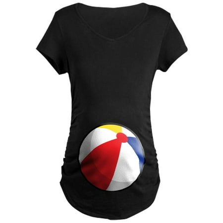 

CafePress - Halloween Beach Ball Maternity Dark T Shirt - Maternity Dark T-Shirt