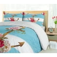 thumbnail image 5 of Ambesonne Shabby Flora Duvet Cover Sets, Anchors and Roses, 2-Queen, Multicolor, 5 of 7