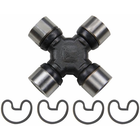 Moog Chassis Universal Joint 231 OE Replacement; Non-Greasable; Super Strength; D Style Snap Rings; With 2 Smooth Bearings