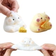 thumbnail image 4 of Plush Stuffed Animal Toy Soft Mouse Shape with Cheese Decorative Cuddly Doll for Boys Girls and Adults Home Office Gift, 4 of 9