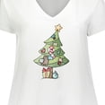 thumbnail image 4 of Inktastic Christmas Tree Women's Plus Size V-Neck T-Shirt, 4 of 5