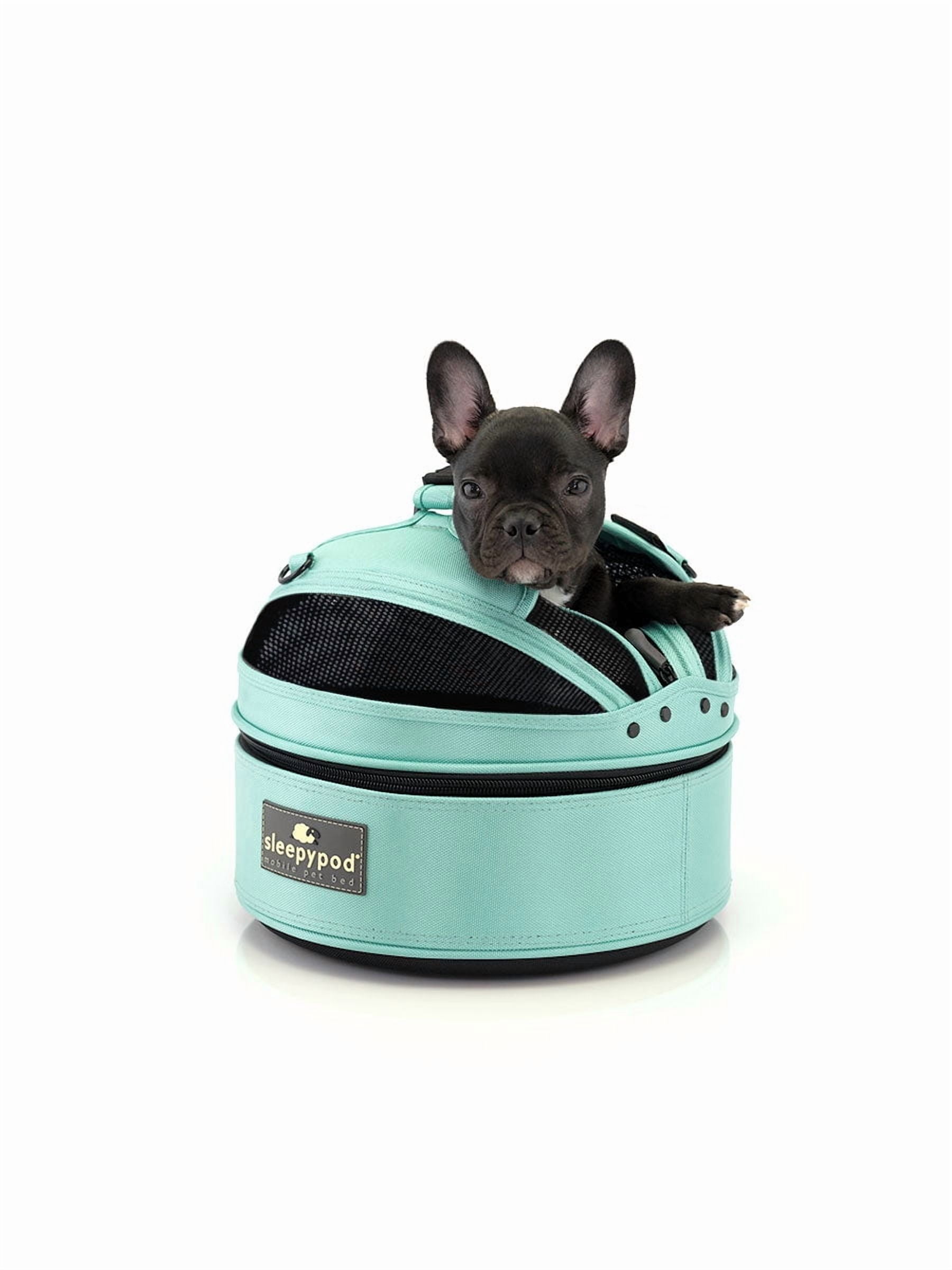 Sleepypod Mini Pet Bed — Multi-use Travel Pet Bed, Crash-Tested Car Seat, & Carrier for Dogs and Cats up to 7 Pounds (Jet Black)