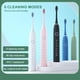 thumbnail image 2 of Cepillo de dientes eléctrico sónico con 6 modos para adultos, temporizador, cepillo de dientes automático con vibrador, blanqueador, resistente al agua IPX7, 6/8 cabezales de cepillo, 2 of 5