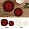 thumbnail image 4 of Wobogo Red Cobweb Trivets Potholders Set of 2 Cotton Woven Round Hot Plate Mats for Hot Dishes Bowls Teapots, 4 of 7