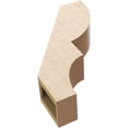 thumbnail image 6 of Ekena Millwork 5"W x 16"D x 22"H Ridgewood Rough Cedar Woodgrain TimberThane Knee Brace, Primed, 6 of 6