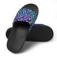 thumbnail image 4 of GZHJMY Stylish Slides for Women Men, Blue Leopard Print Soft Flexible Slip-on Sandals Slippers, 4 of 7