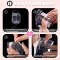thumbnail image 4 of 50 cajas transparentes para regalo, Cajas Cuadradas de PVC, Caja de acetato transparente, Caja de Regalo Transparentes para cupcakes, dulces, boda y fiesta (5 * 5 * 5(50PC)), 4 of 4