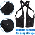 thumbnail image 3 of Underarm Shoulder Bag for Men, Double Shoulder Bag with Adjustable Strap Anti-theft Backpack Underarm Case for Wallet Pocket Phone, 3 of 7
