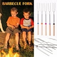 thumbnail image 2 of Yuehao Barbecue Fork 5Pcs Bbq Extending Steel Roasting Roaster Sticks Telescoping Stainless Kitchen，Dining & Bar, 2 of 9