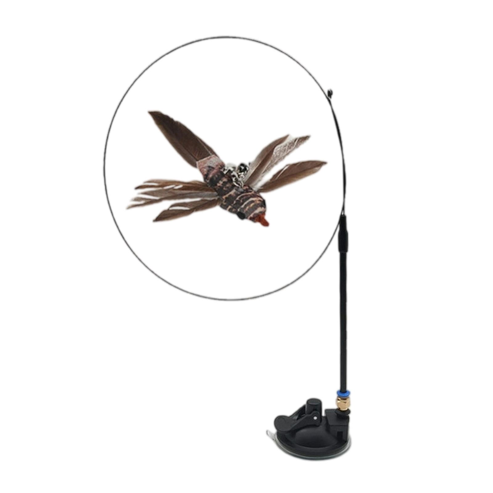 2x Cat Feather Toy Interactive Funny Catcher Cat Teaser Rod