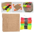 thumbnail image 4 of 6 Couleurs Fils à Broder avec Outils de Couture pour Bracelets d'Amitié Pompons, 4 of 8